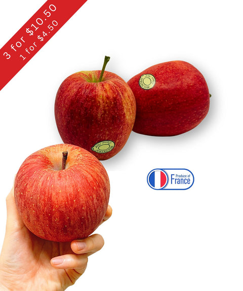 Three Red Gala Apples