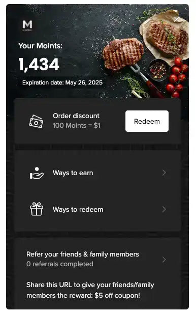 Redeem Points - Mmmm! Membership