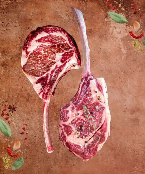 Australian Wagyu Beef OP Rib Tomahawk MB 6/7 (Bundle Deal)