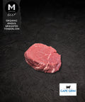 Cape Grim grass-fed Angus beef tenderloin, close-up view
