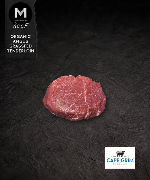 Raw Cape Grim grass-fed Angus beef tenderloin
