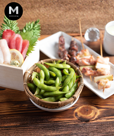 Edamame with Stems