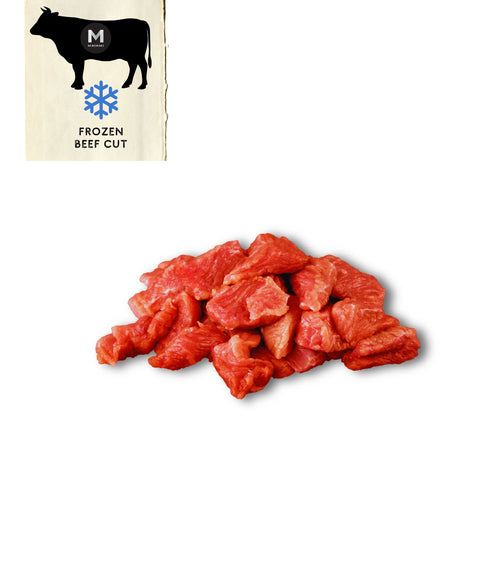Frozen Beef Diced Chuck 500g