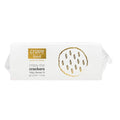 Packaging of crave food crispy rice crackers on a white background