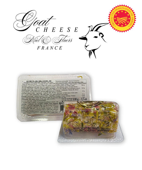 Bûchette Fraiches - French Goat Cheese with Miel & Fleurs 100g