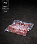 Australian lamb rack (cap on), racked and ready for the BBQ | Mmmm Singapore