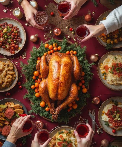Whole roasted French turkey from the Mmmm! Yuletide Christmas Set