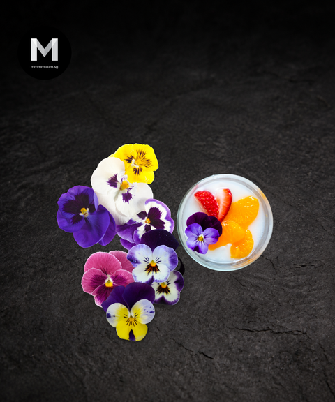 Fresh Edible Viola Flowers