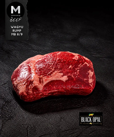 Raw Australian Wagyu beef rump MB8/9, marbled cut for grilling | Mmmm Singapore
