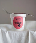 Caramelized Strawberry Ice Cream | Homemade Ice Creamery | Apiary Singapore
