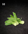 Baby bok choy bunch on a black background