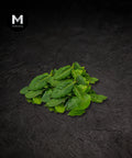 Fresh bay leaves on a black background