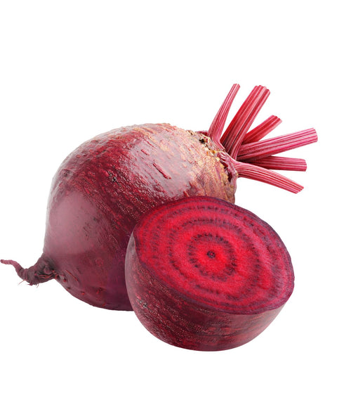 Fresh beetroot on a white background