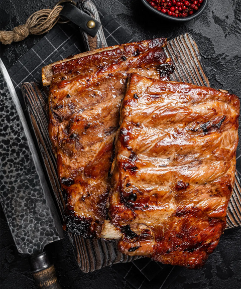 BBQ Cooked Pork Ribs