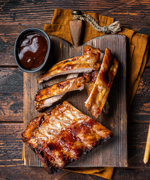 BBQ Cooked Pork Ribs