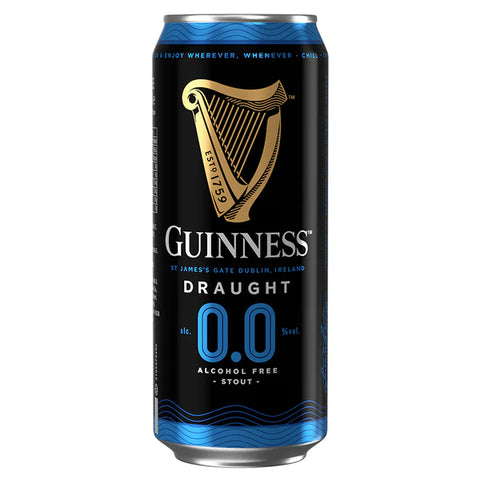 Guinness 0.0 Beer 440ml - 0.0% (Pack of 4)