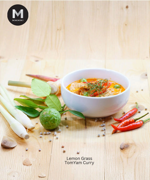 Lemongrass used in a tom yum soup