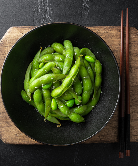 Edamame with Stems