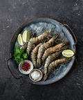 Raw Black Tiger Prawns