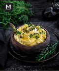 Creamy mashed russet potato served in a bowl