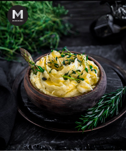 Creamy mashed russet potato served in a bowl
